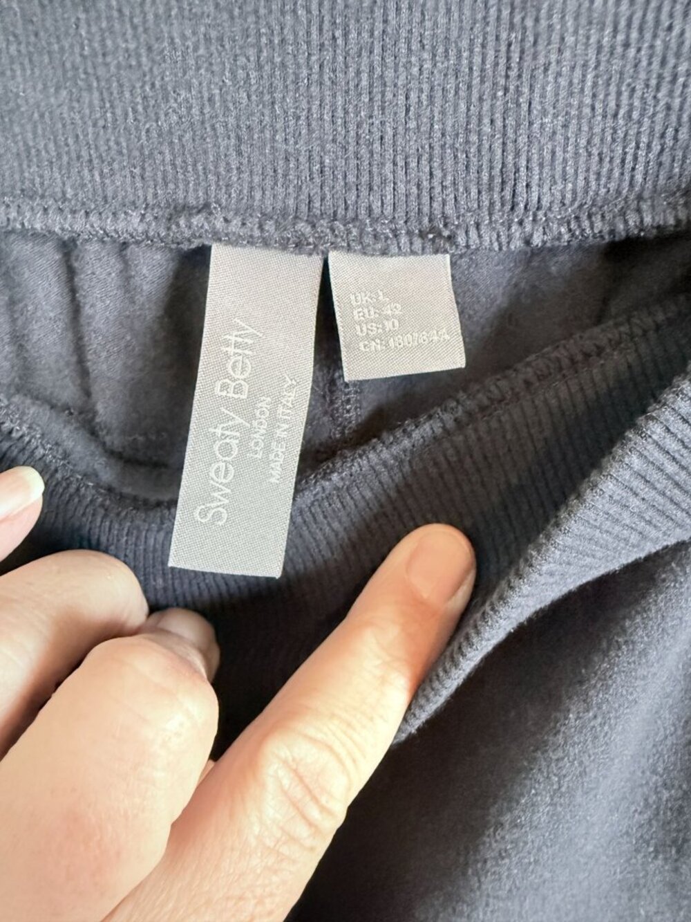 Sweaty Betty Womens 10 Navy Blue Jogger Pants Athletisure Lounge Activewear Loun - Picture 6 of 7